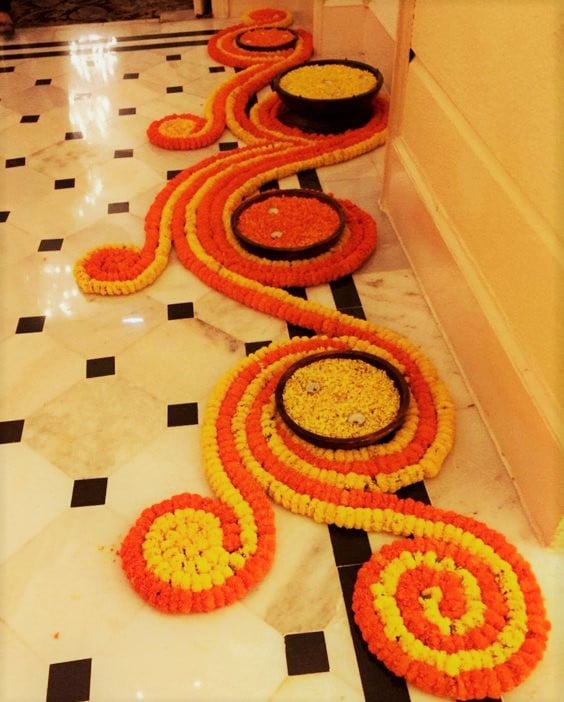 Door Rangoli Design