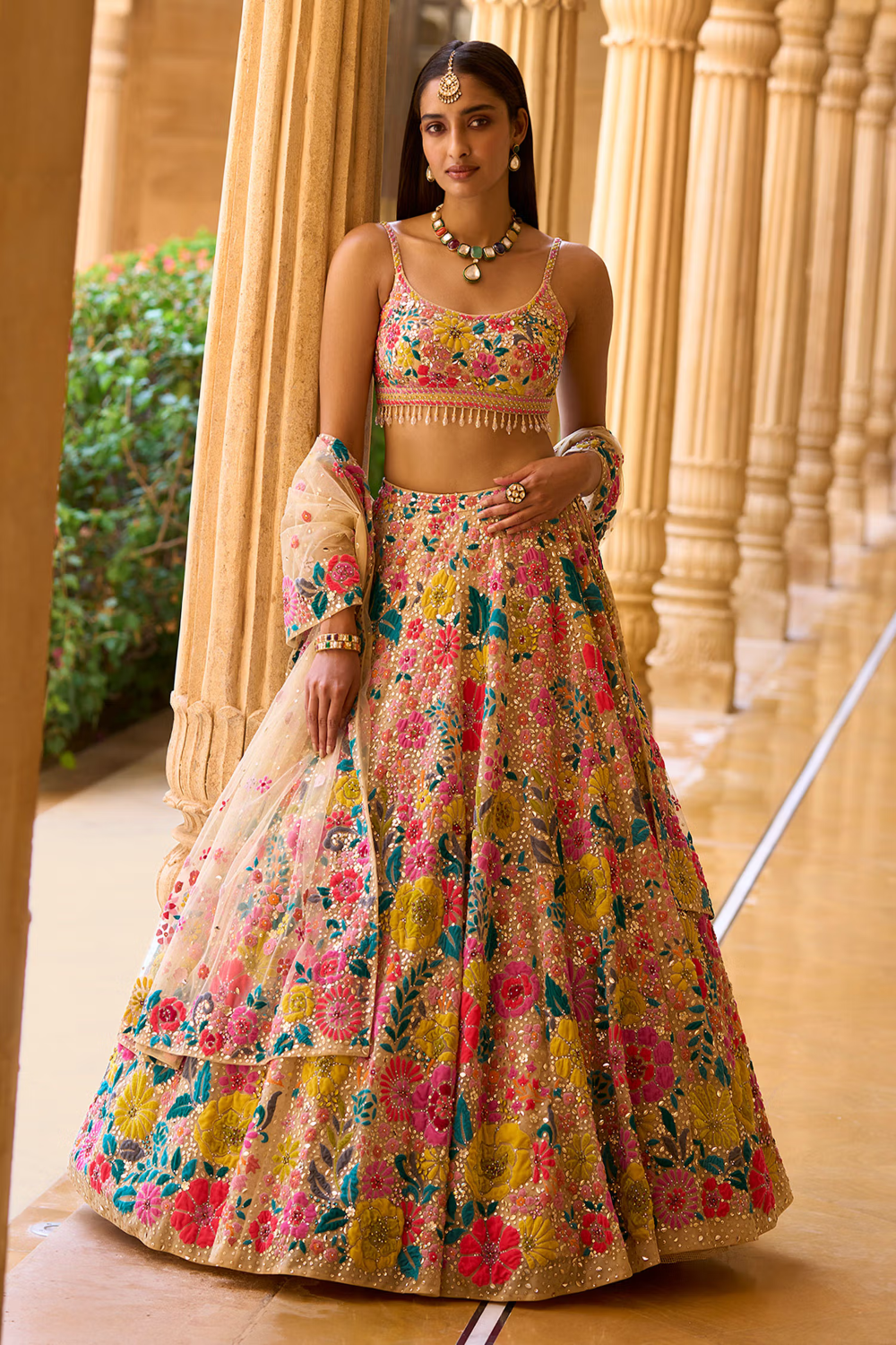 Floral Multi-Color Bridal Lehenga