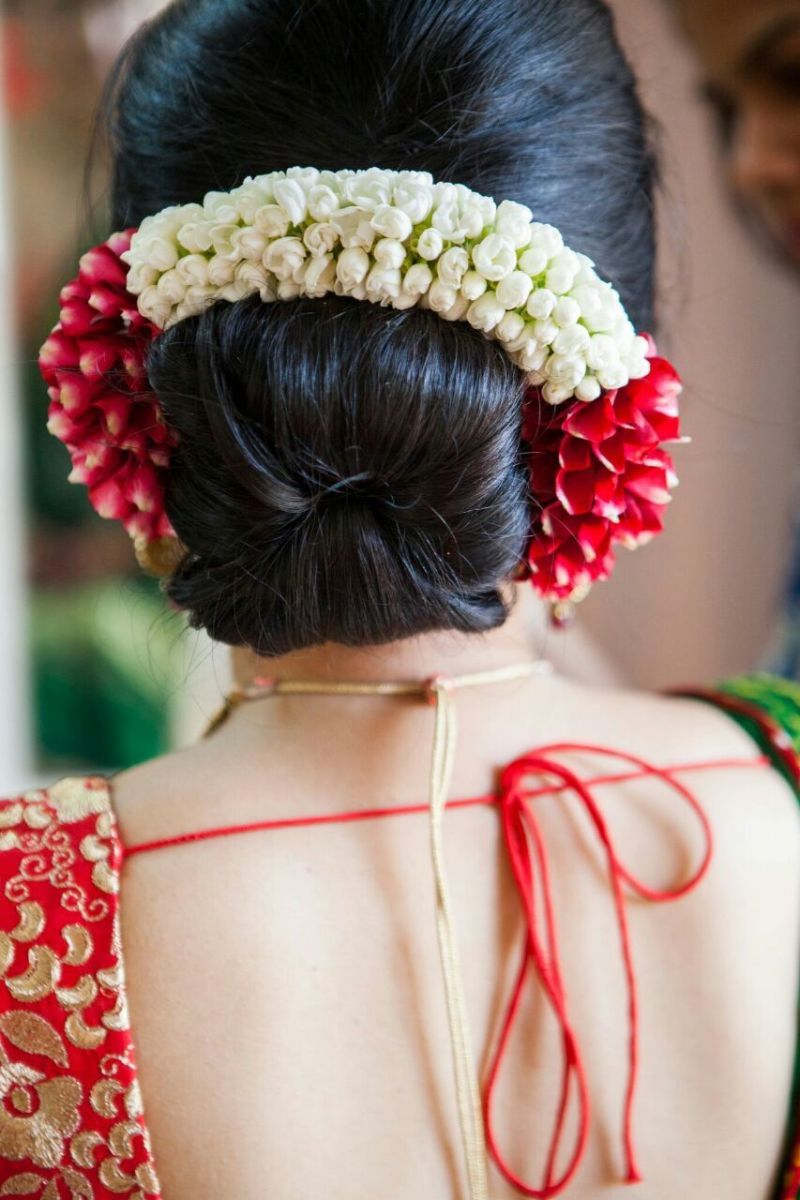 Criss Cross Gajra Hairstyle