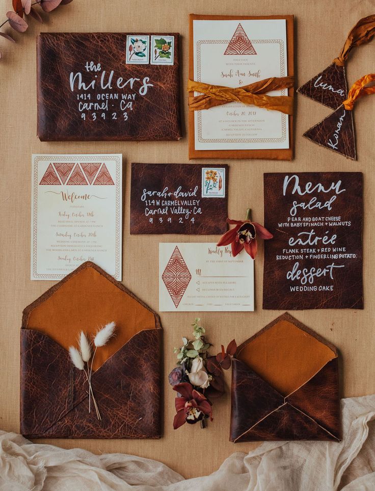 The Leather Invitation Card idea