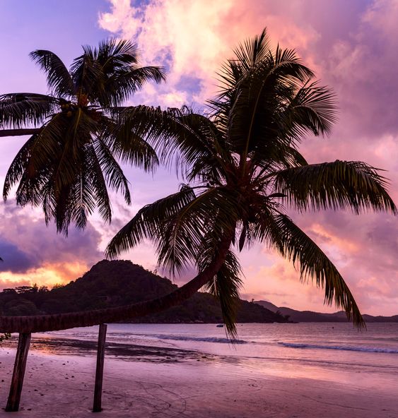 Sunset in the Beau Vallon