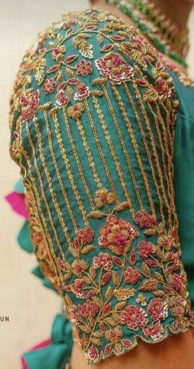 The Cut Work Wedding Machine Embroidery Blouse Designs