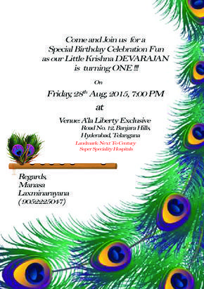 Annaprasan Invitation Card Design in English