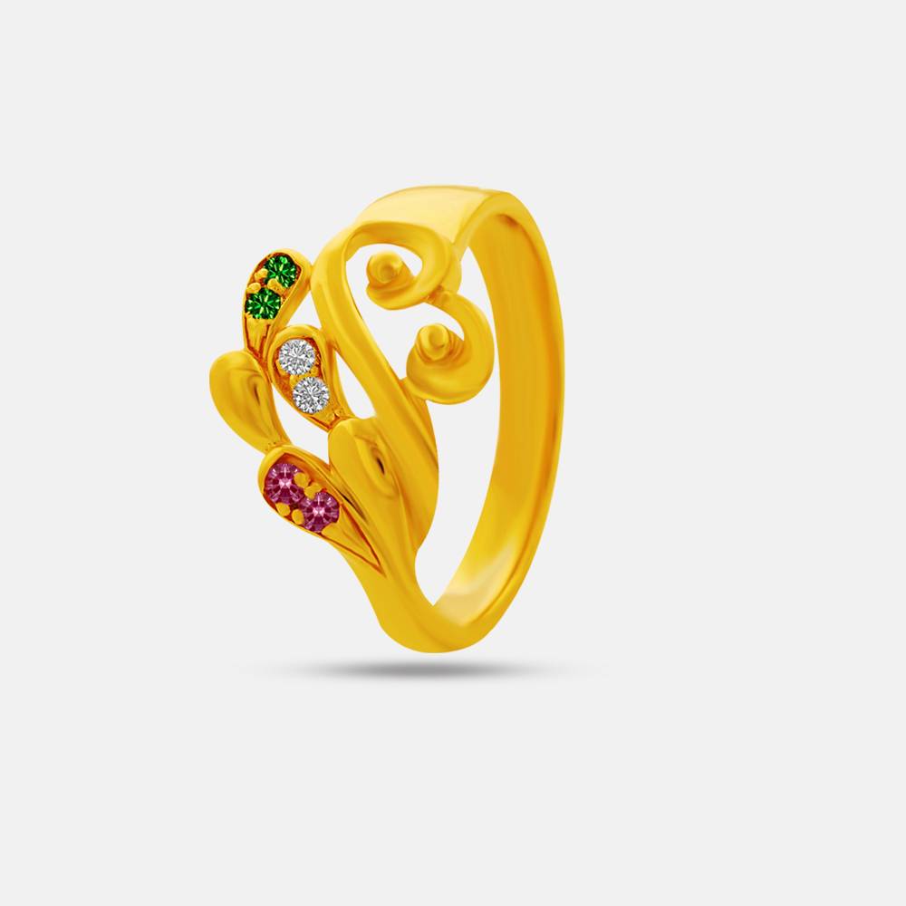 Stones Encrusted Rings Lalitha Jewellery