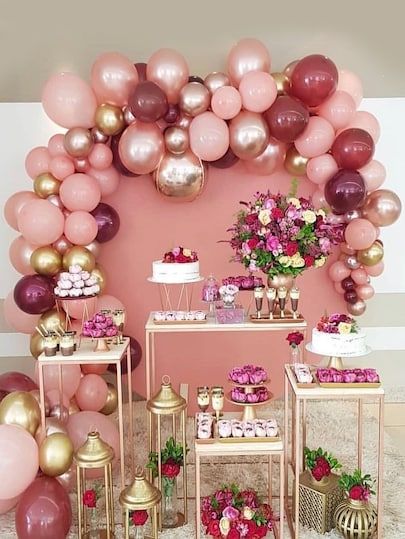 The Floral Simple Birthday Stage Decoration