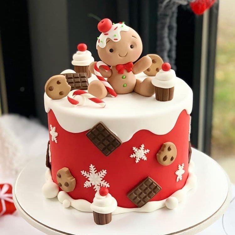 Cookie Christmas Cake Design