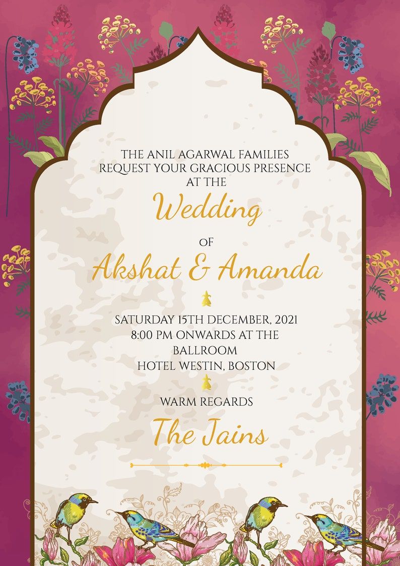 Luxury Royal Wedding Card Backgrounds
