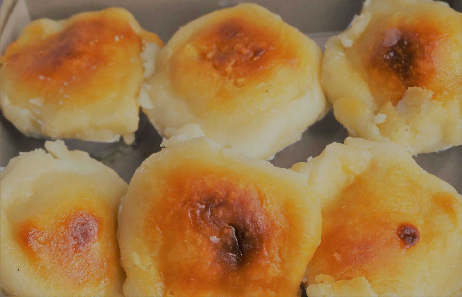 Baked Rosogolla with Fork