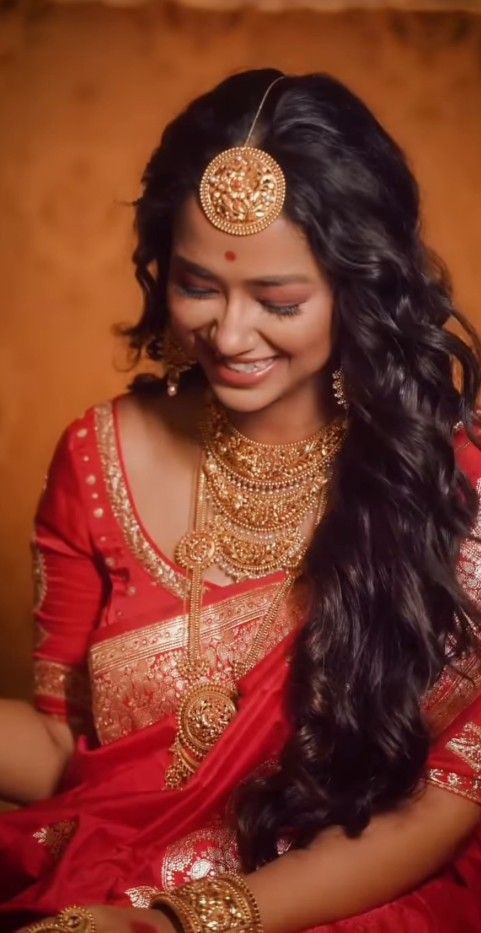 Bridal Necklace with Tikli and Earrings