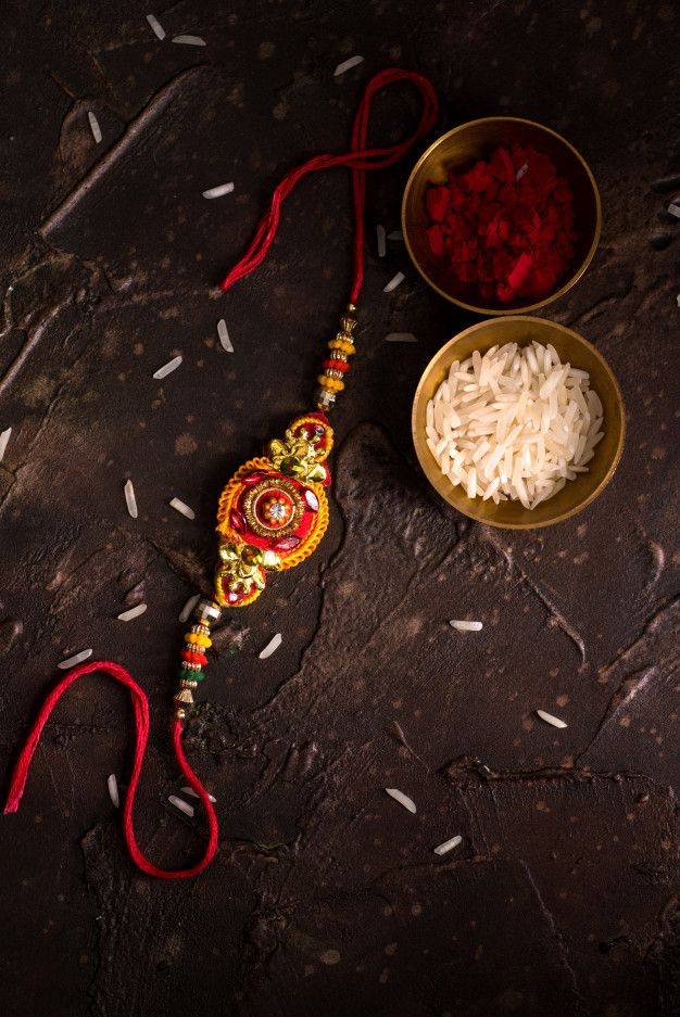Traditional Red Beads  Rakhi making