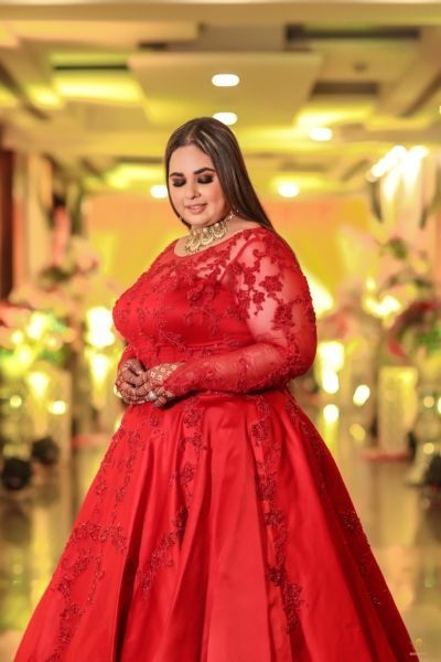 Classic Red Chubby Body Type Lehenga