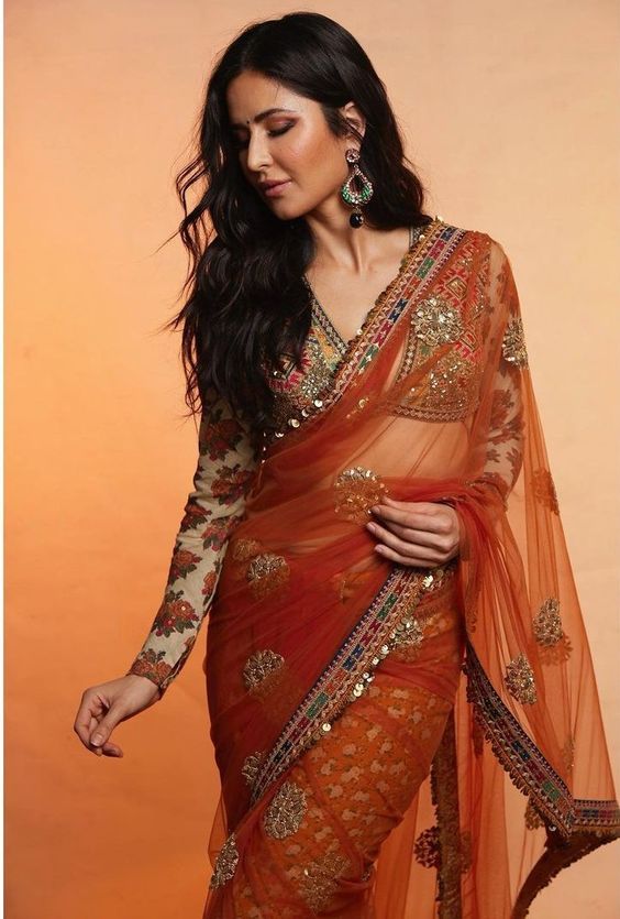 Net Party Wear Saree Style
