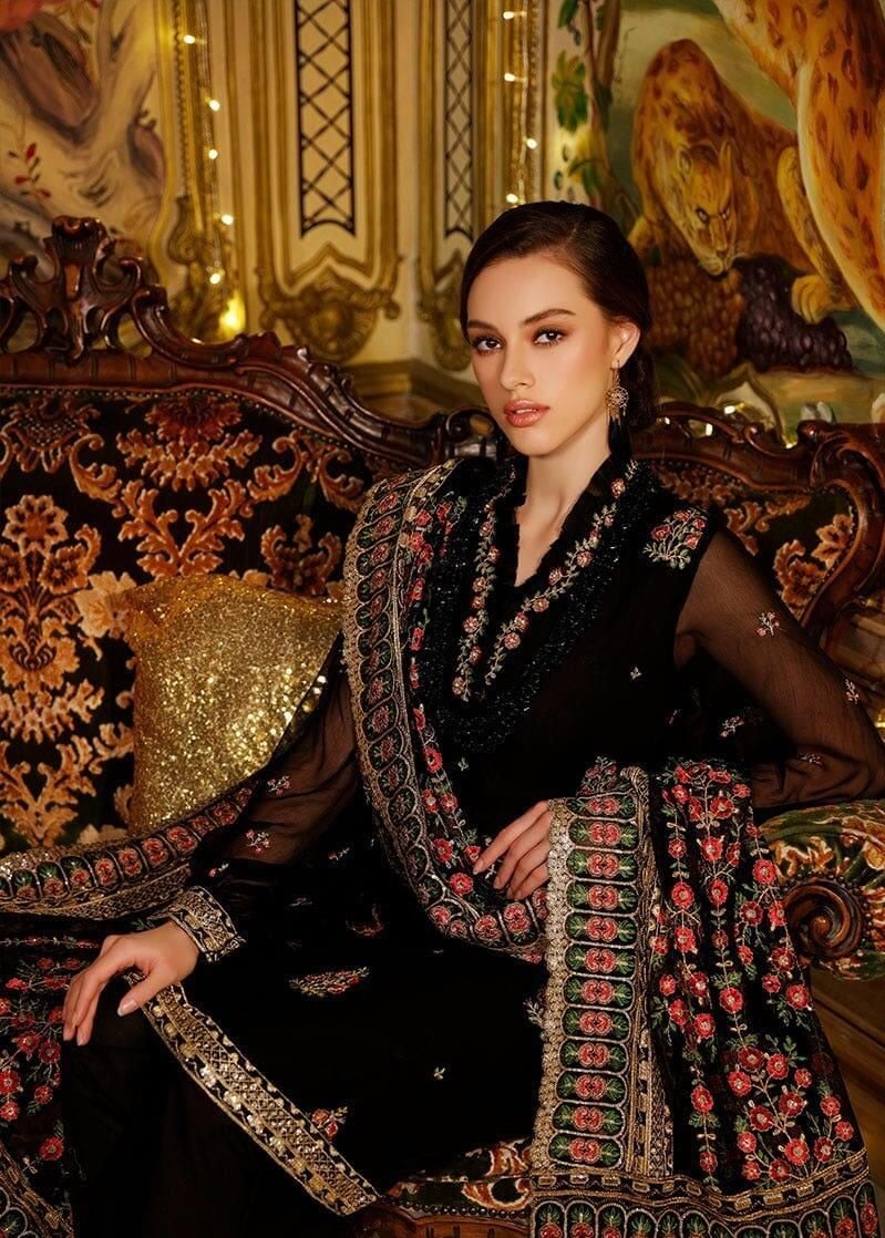 Maharani Gota Patti Black Phulkari Dupatta