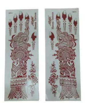 Bridal Heena Mehandi Tattoo Sticker