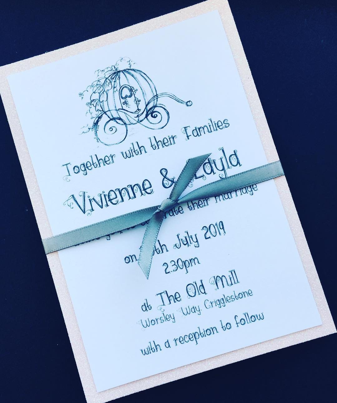Fairytale inspired wedding invitations