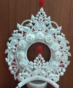 Bengali bridal mukut White