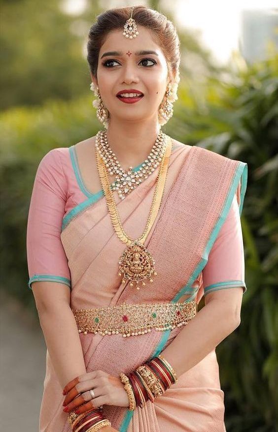 Pearl Kundan Rani Haar Design