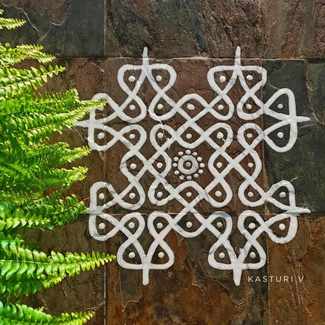 Small Rangoli Designs with Dots