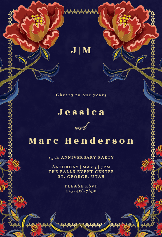 Indian Flowers Royal Wedding Card Backgrounds