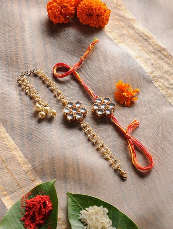 Pearl Band Handmade Rakhi making