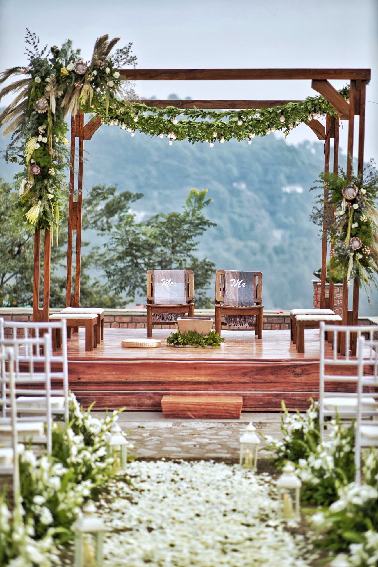 Tropical Wedding Mandap Decoration