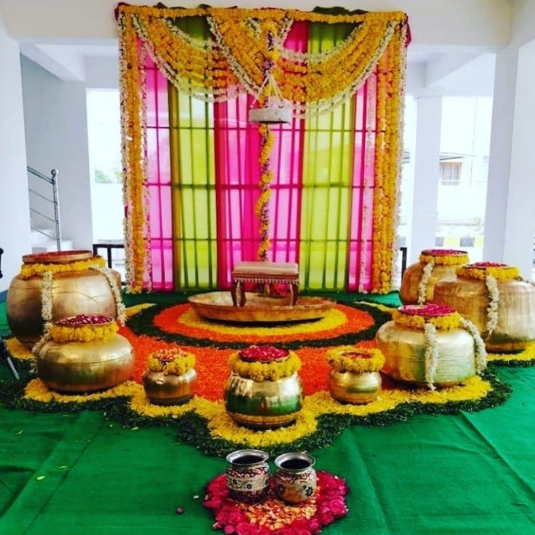 Indian Pots Mangala Snanam Decoration