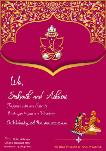 Bengali Wedding Card Design