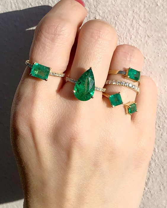 18ct Gold Ring with Gemstones