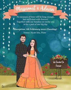 The colour Block marriage invitation idea