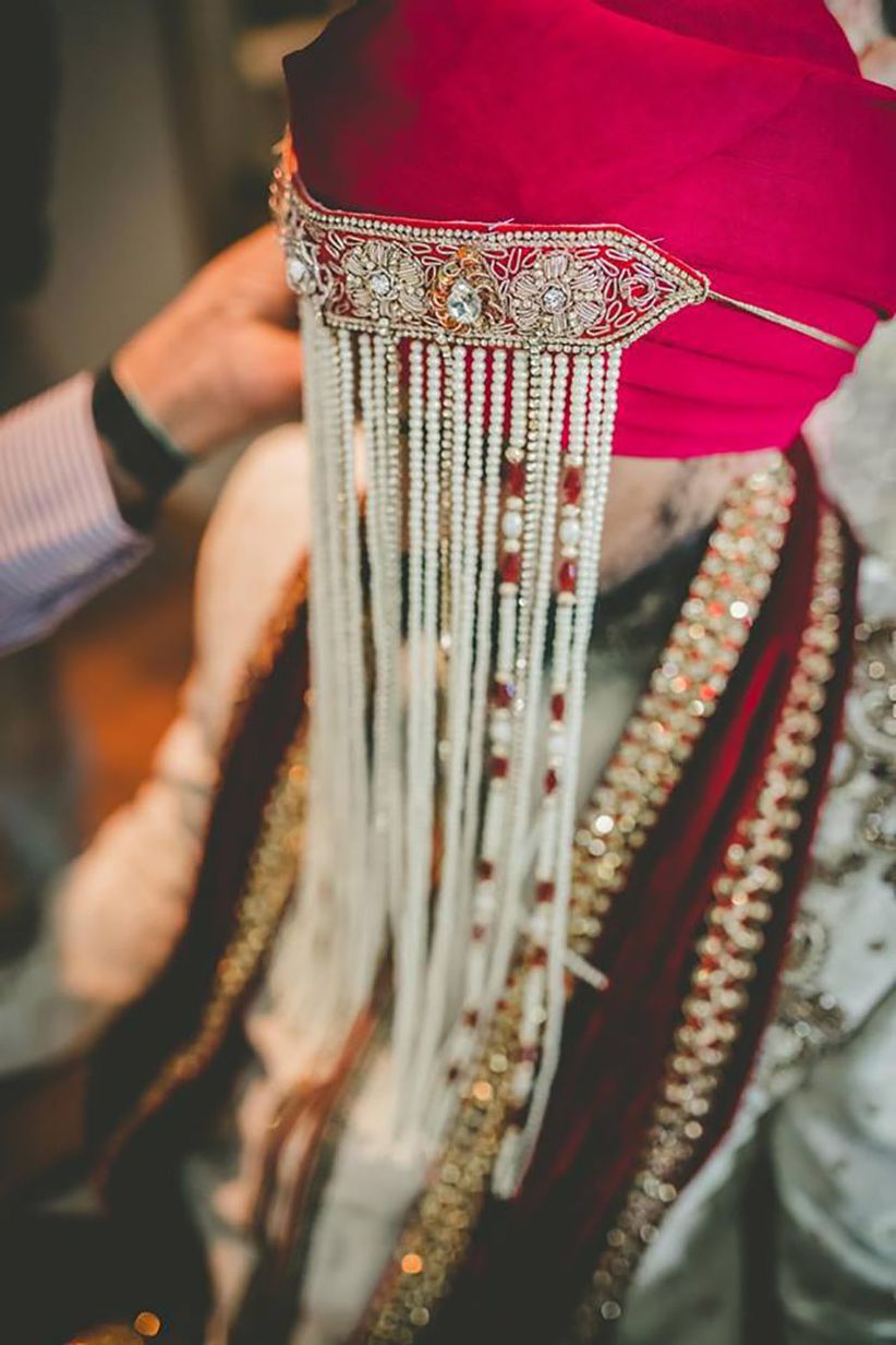 Zardozi Head Base Sehra for Groom