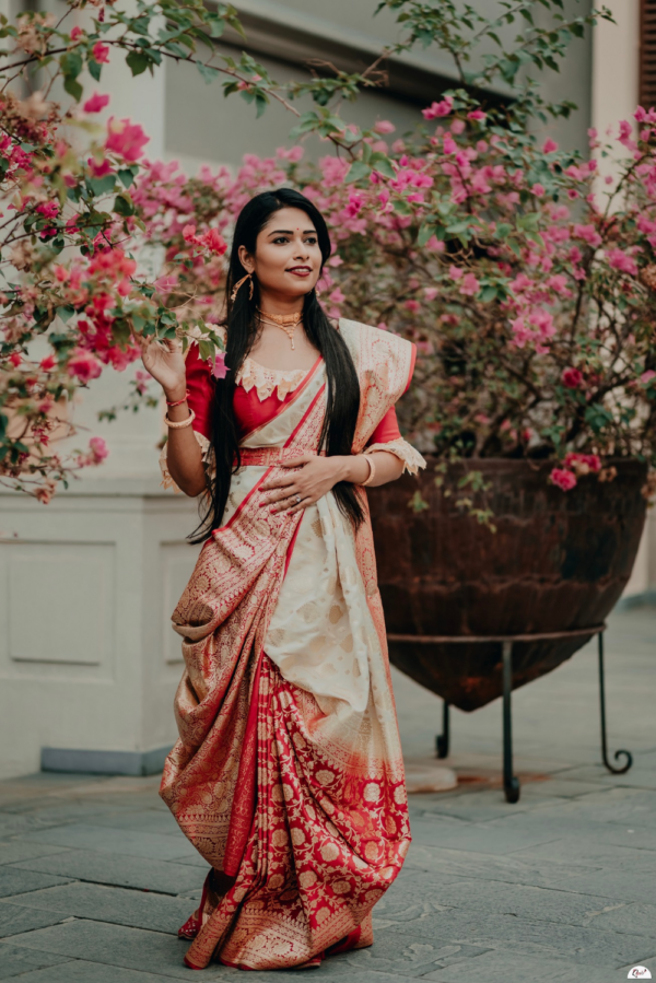 Simplistic Bengali Saree Style
