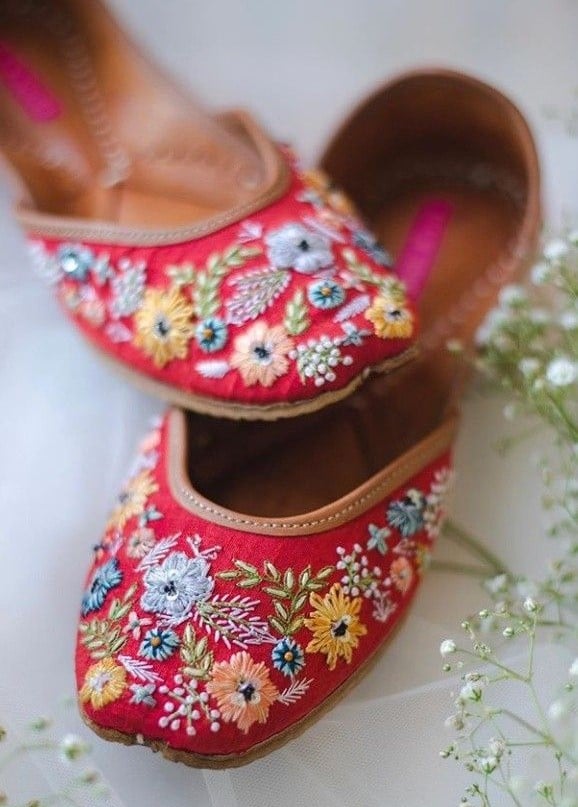 Punjabi Phulkari Nagra Juti