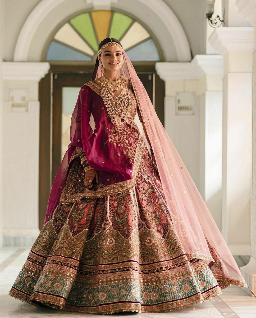 Multi-Colour Rajasthani Bridal Lehenga