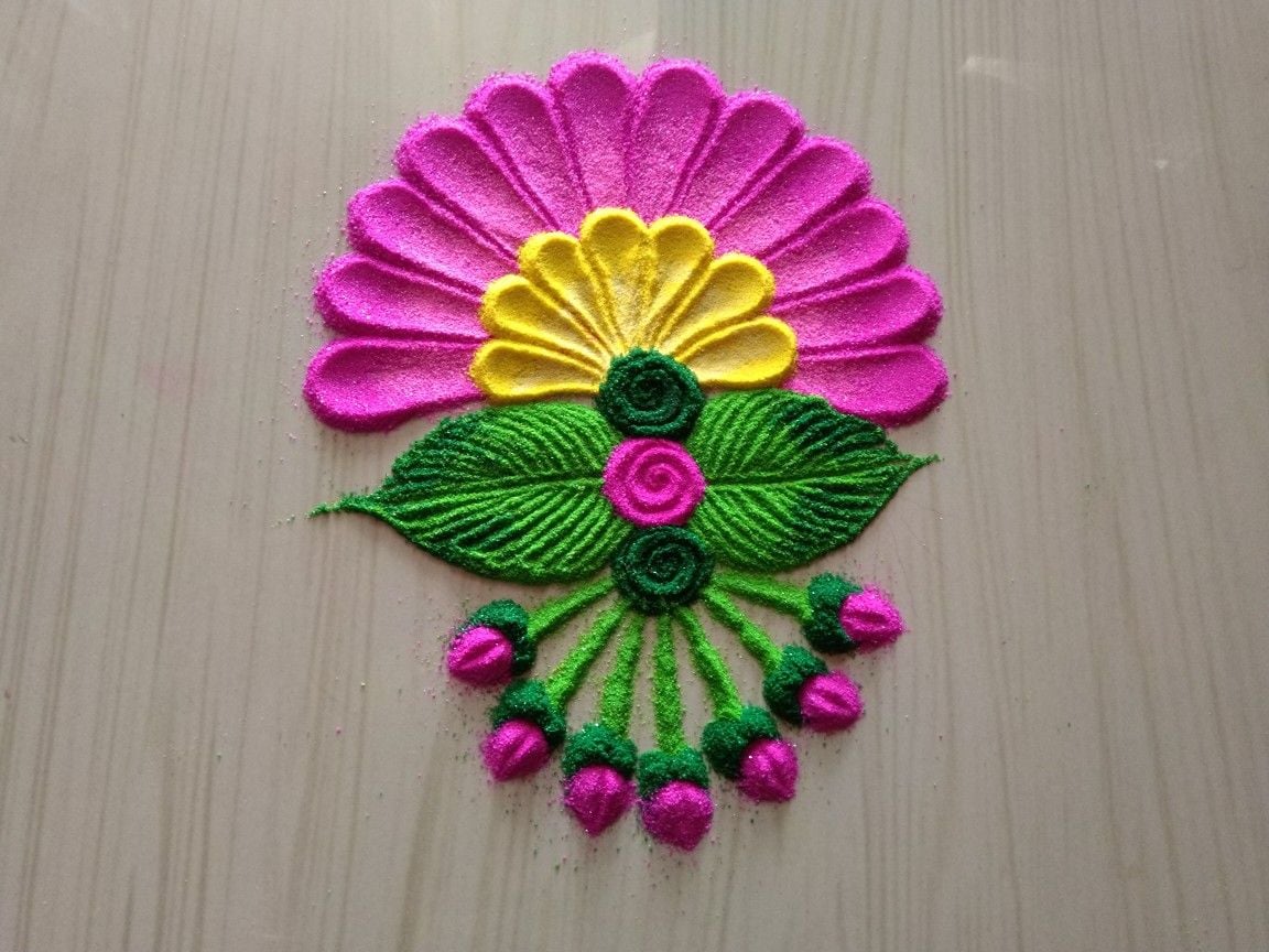 Small Rangoli Designs for beginners