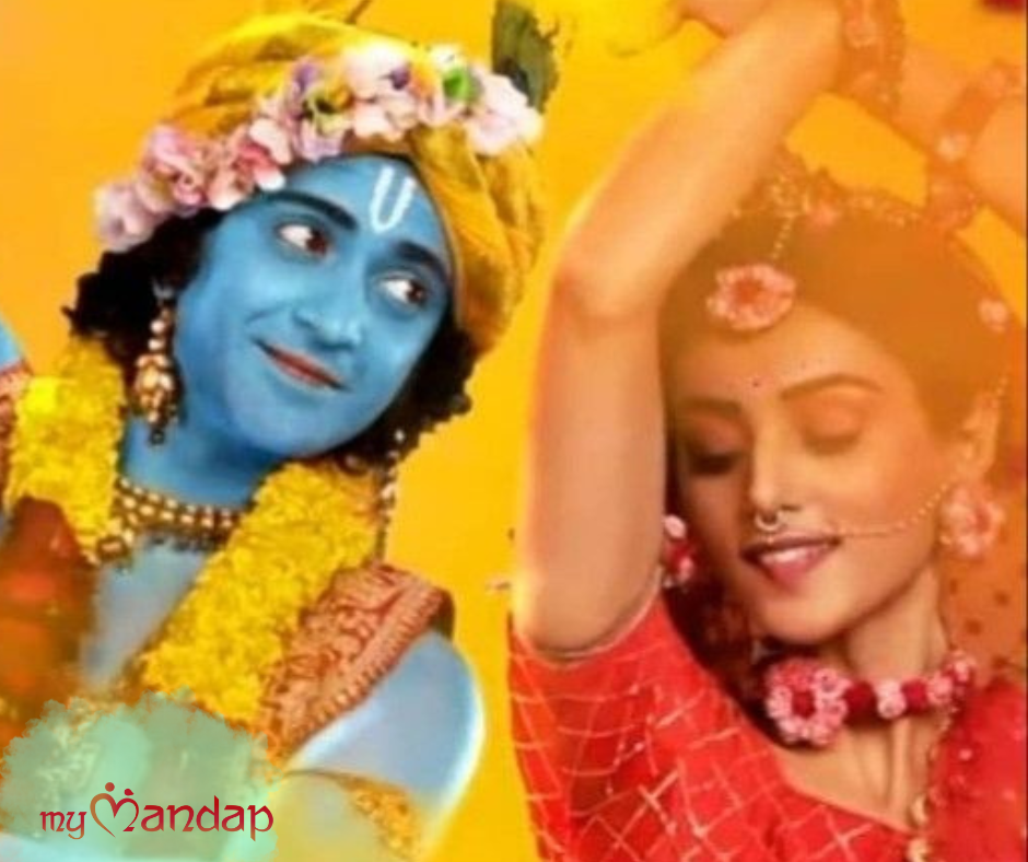Radha with her lover