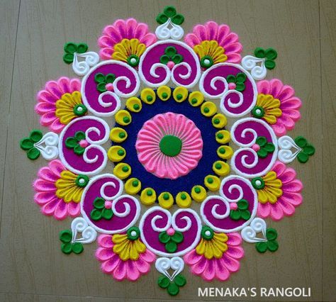 Easy Rangoli Mandala Art Designs