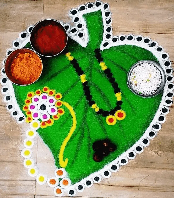Haldi Kunku Rangoli