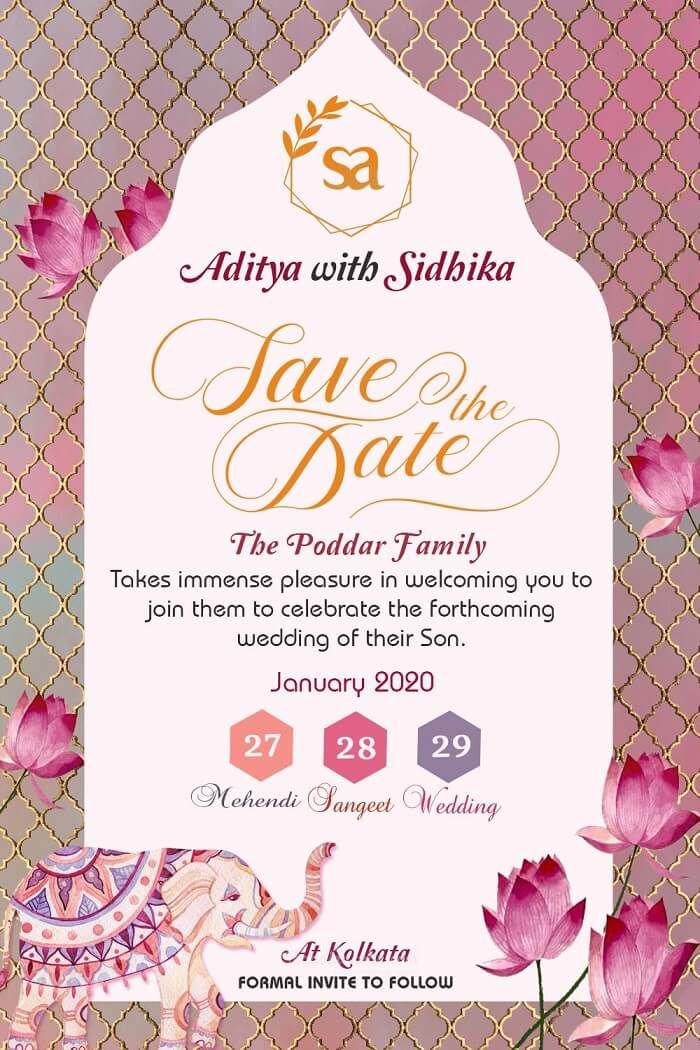 Marriage Invitation Message from Parents