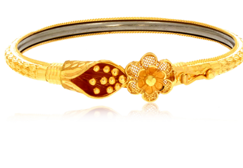 Blooming Bud Gold Noa Bangle