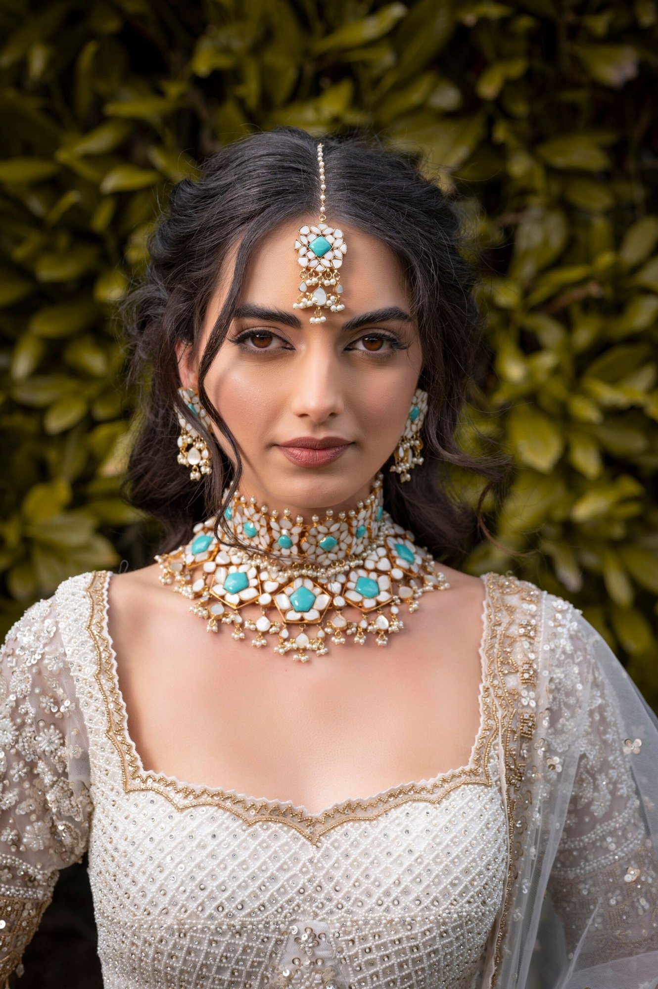 Turquoise Meenakari Bridal Necklace