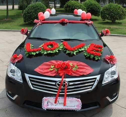 Wedding car decoration