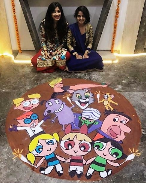 Cartoon Rangoli
