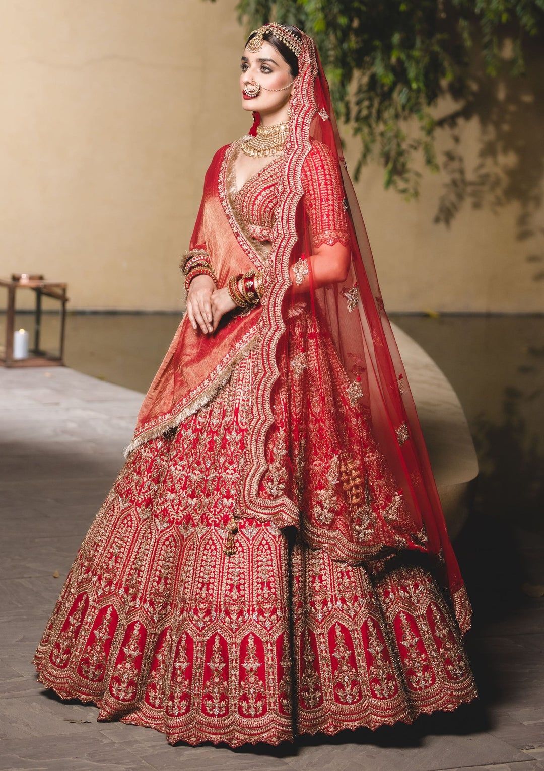 The Red Lehenga designs