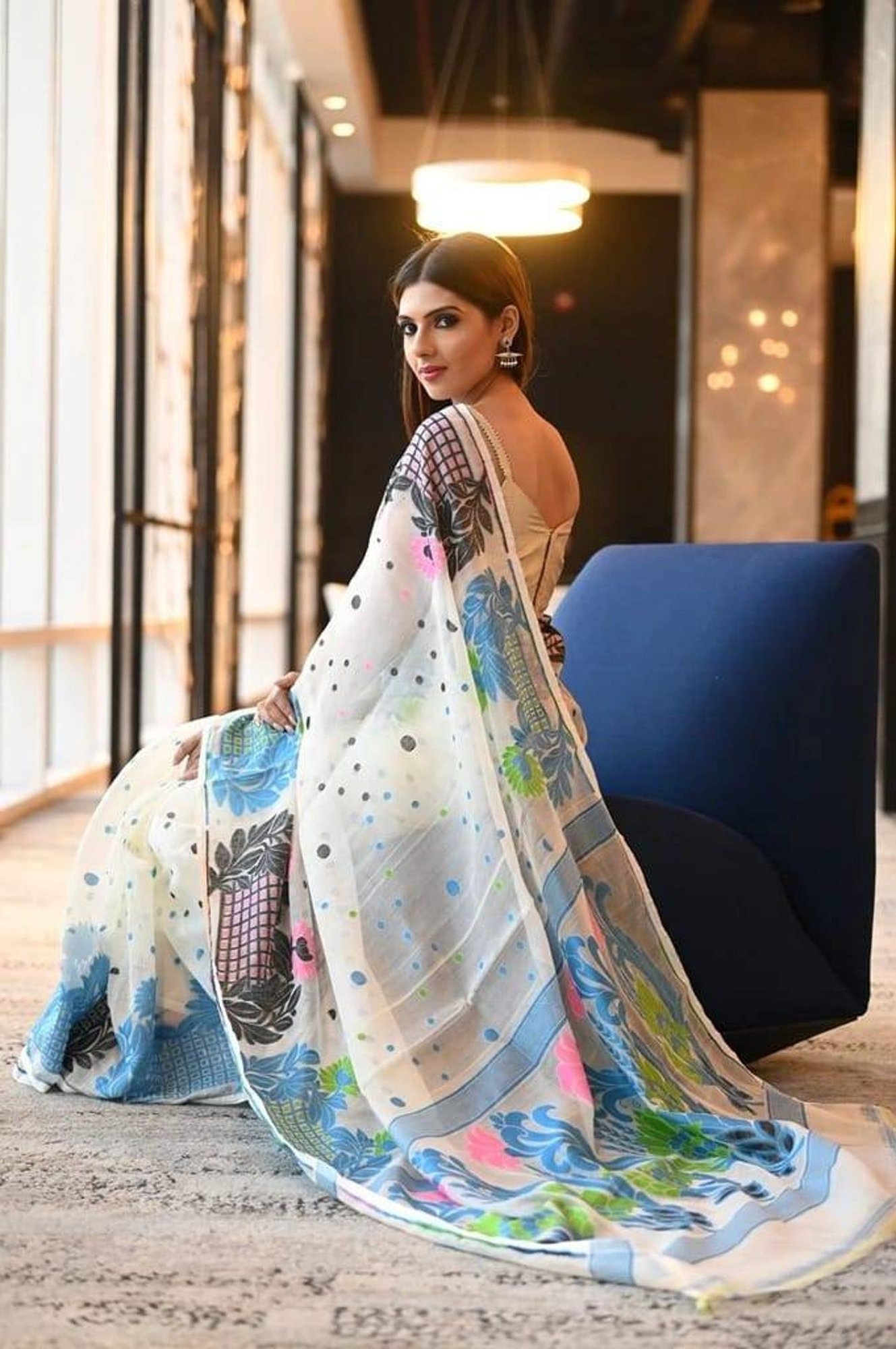 Dhakai Jamdani Bengali Saree