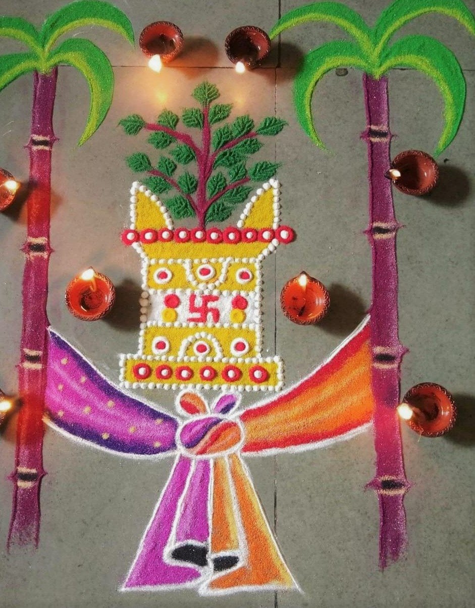 Tulsi Vivah Rangoli