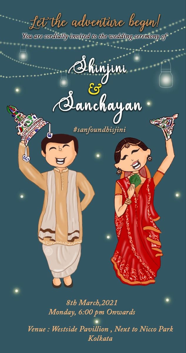 Bengali Wedding Invitation Card Design