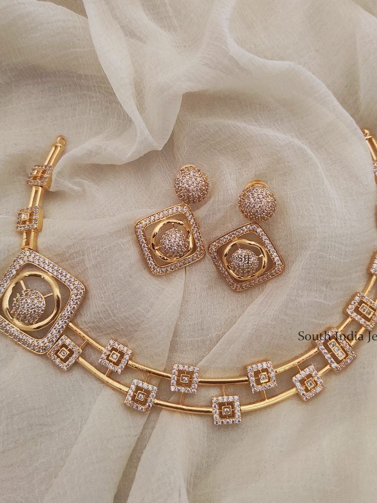 Western Bridal Gold Earrings Designs