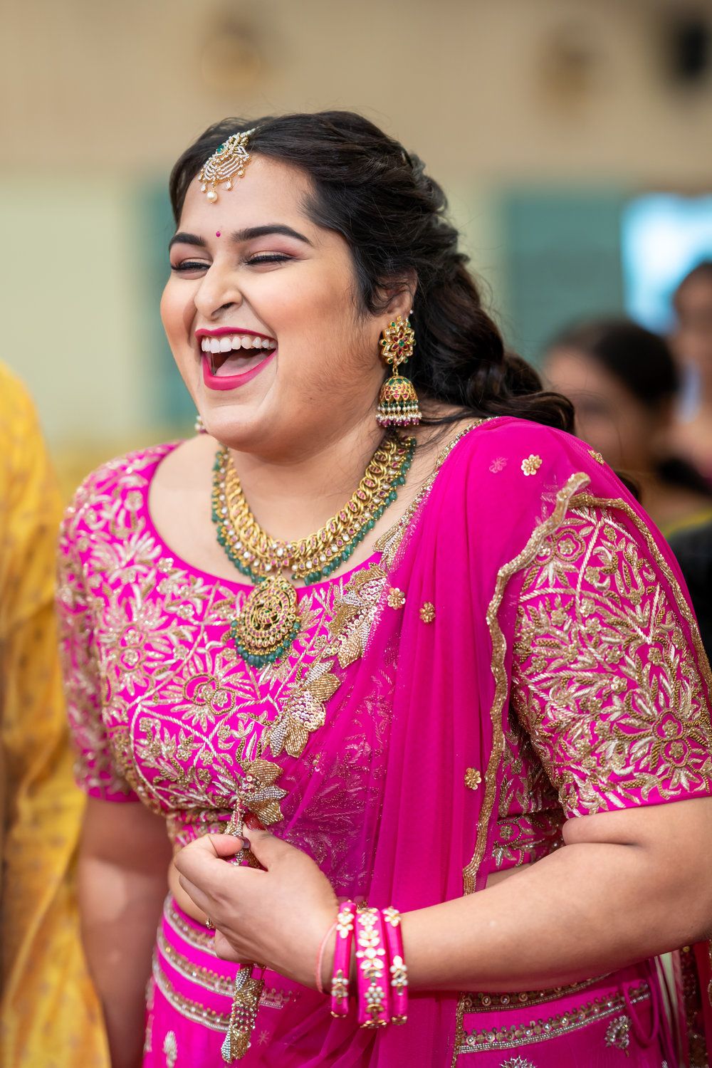Chubby Body Type Pink Zardozi Lehenga