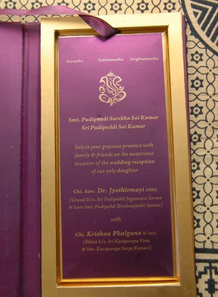 Minimalistic Marathi Wedding Card Matter in Word Formal