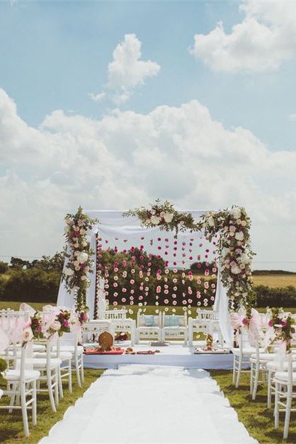 Aisle Wedding Mandap Decoration